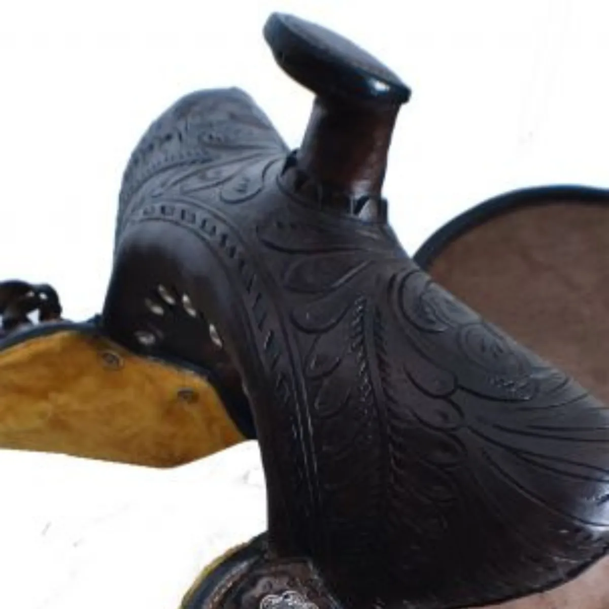 10" DOUBLE T  YOUTH HARD SEAT BEAR TRAP STYLE SADDLE
