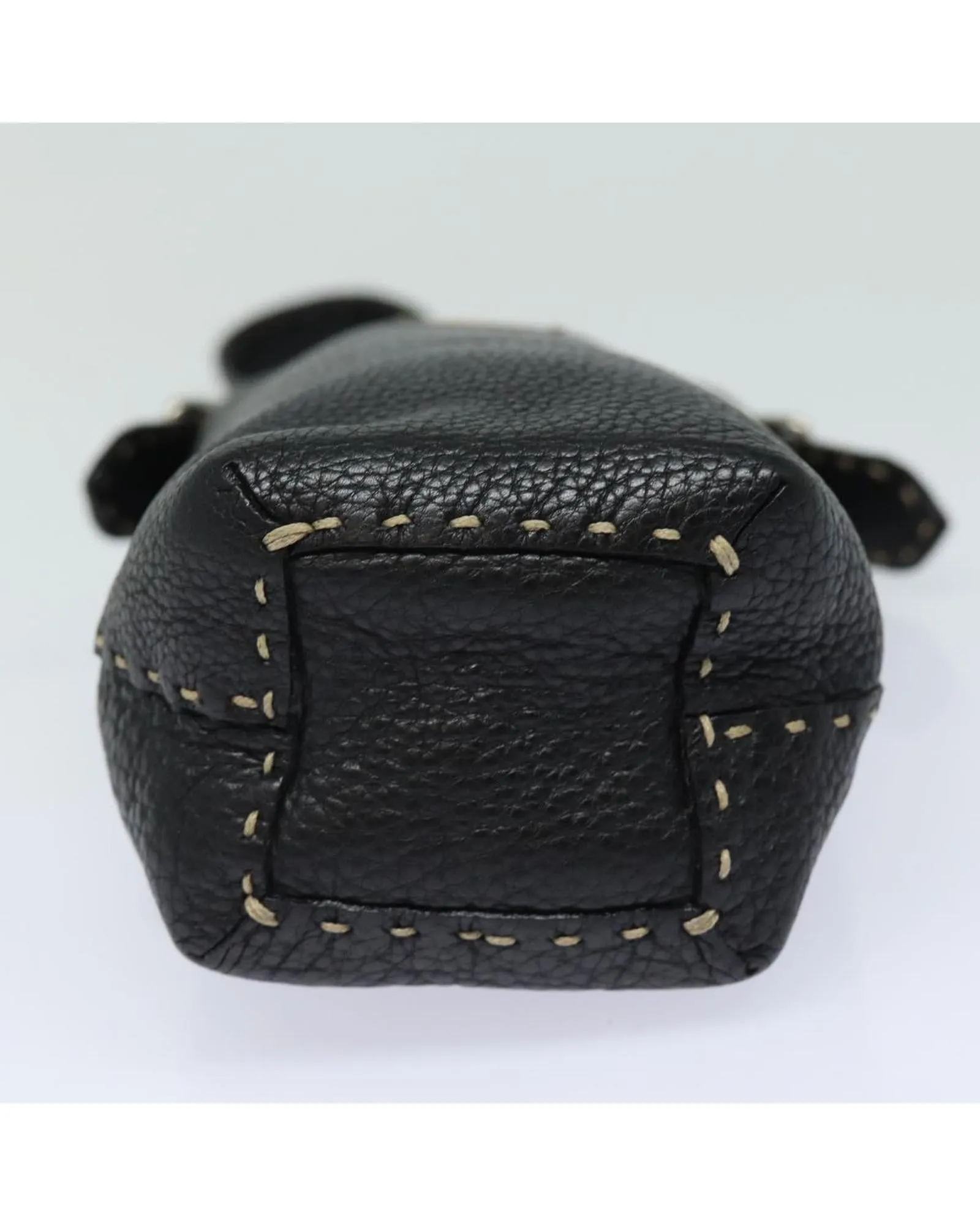 Black Leather Shoulder Bag by Fendi
