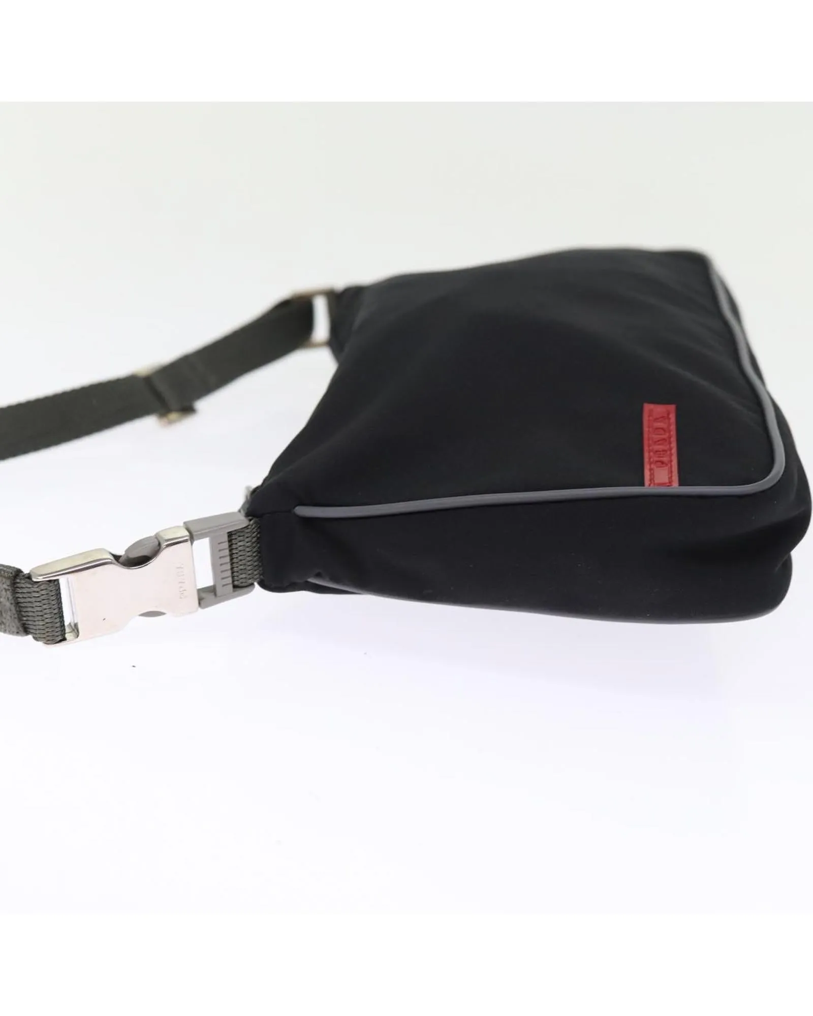 Black Nylon Accessory Pouch by Italian Designer