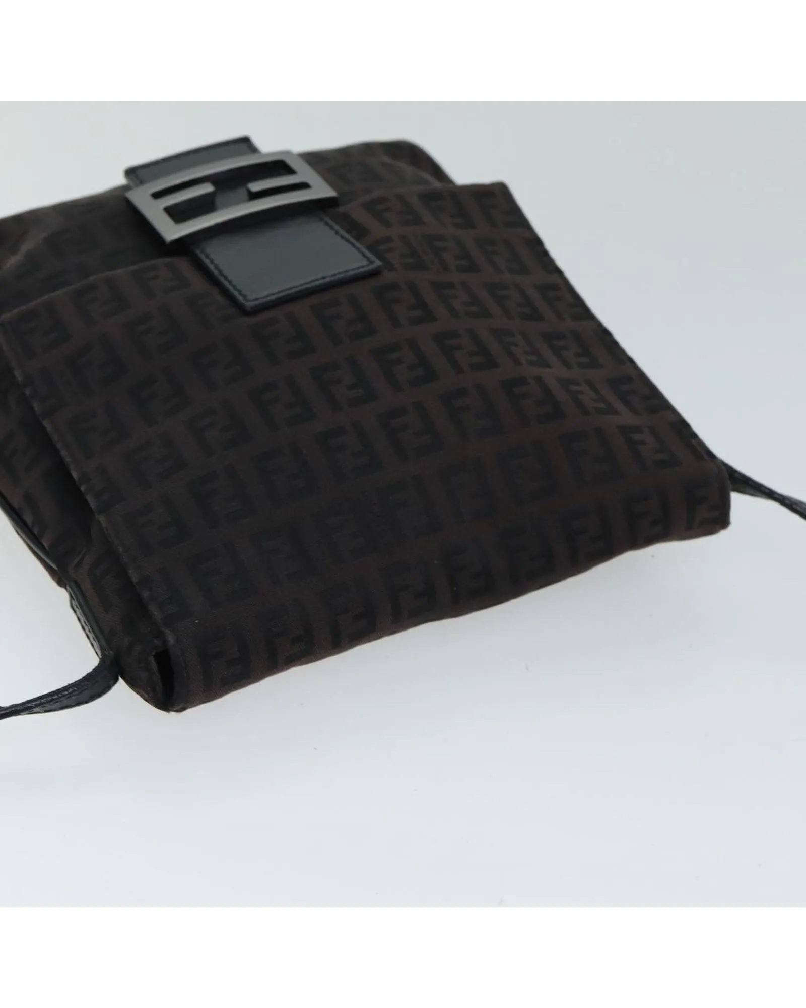 Canvas Shoulder Bag with Serial No. and Made in Italy