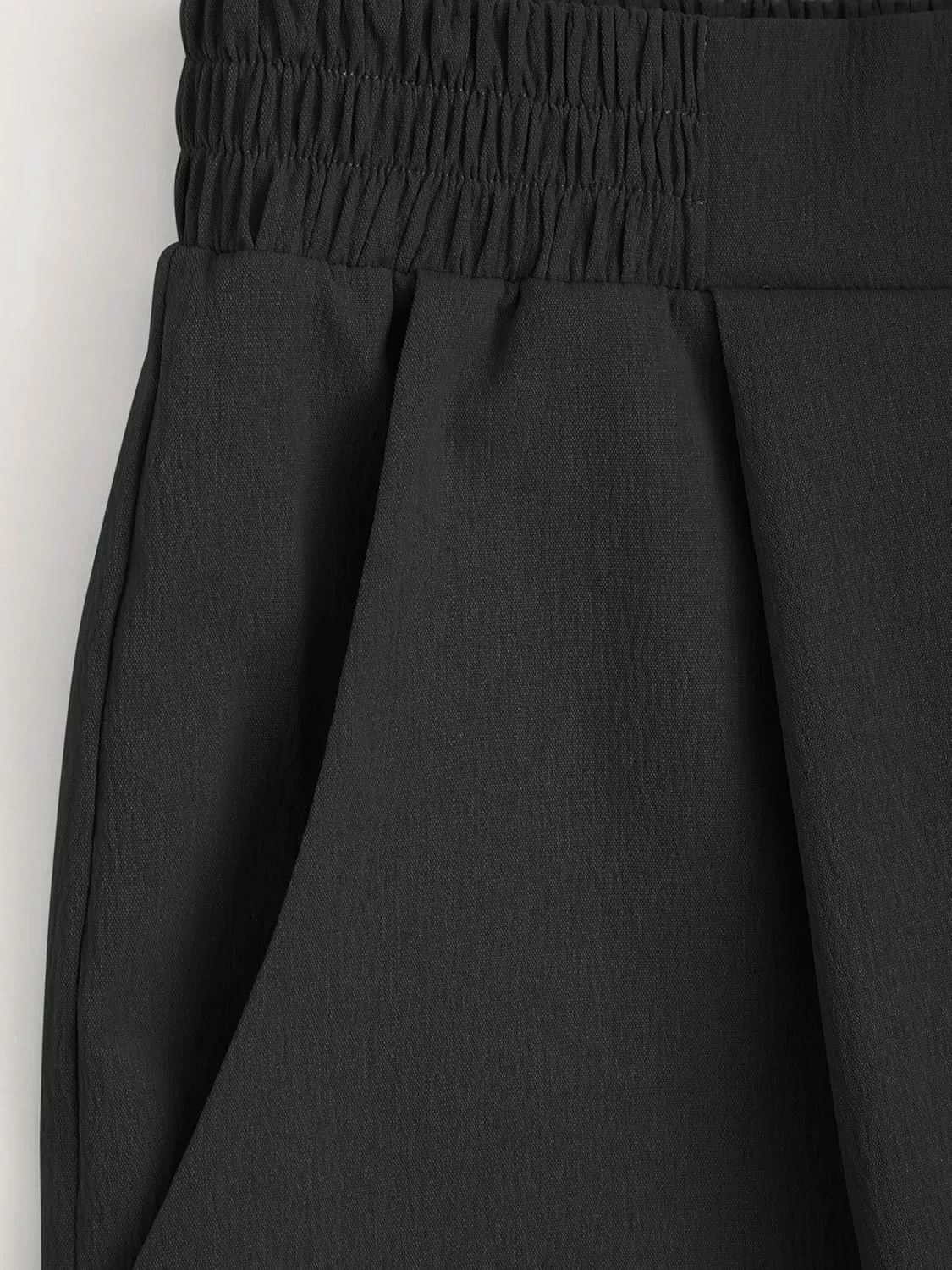 CIDER High Waist Solid Pleated Wide Leg Trousers
