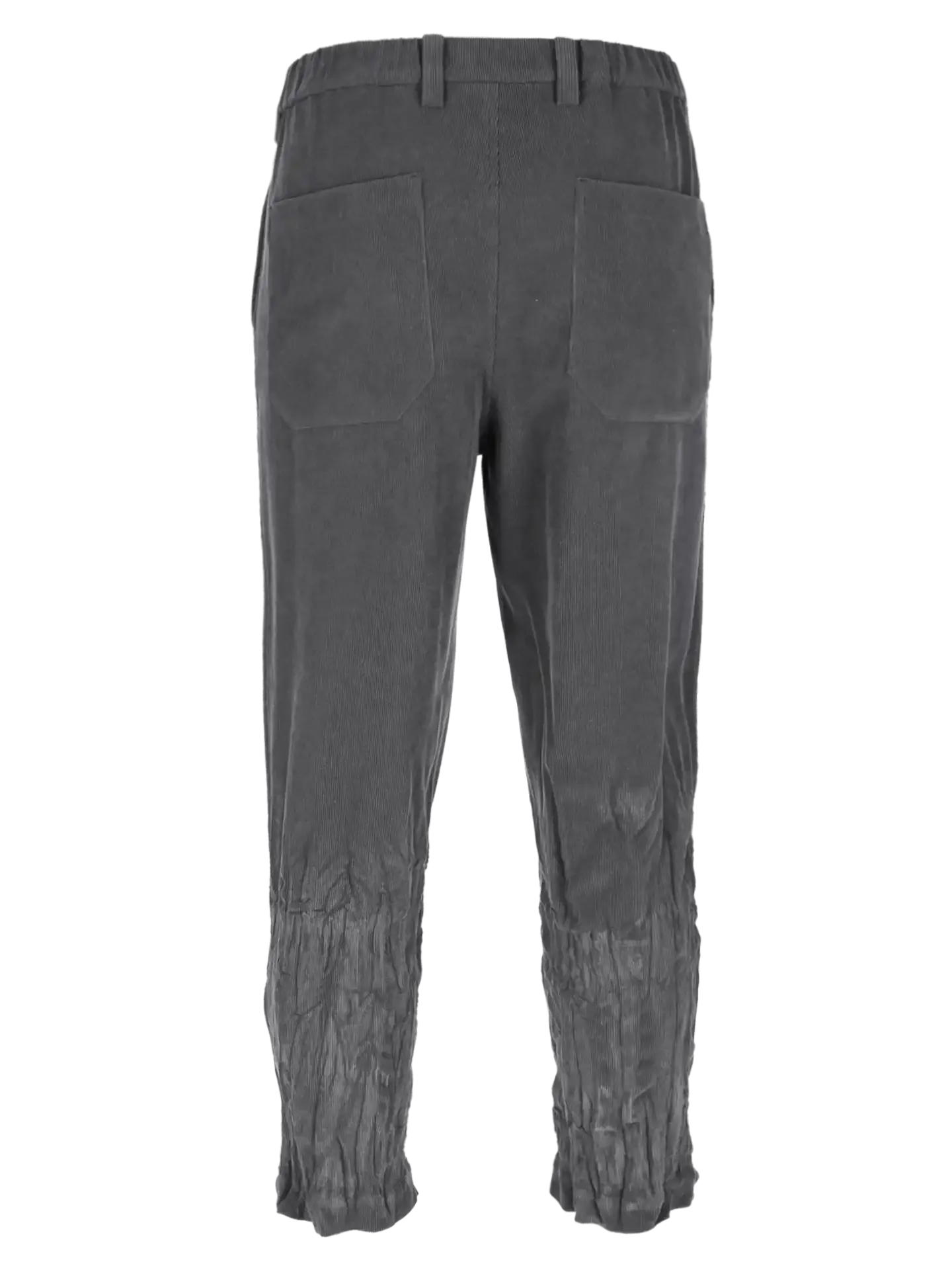 corduroy tapered-leg trousers