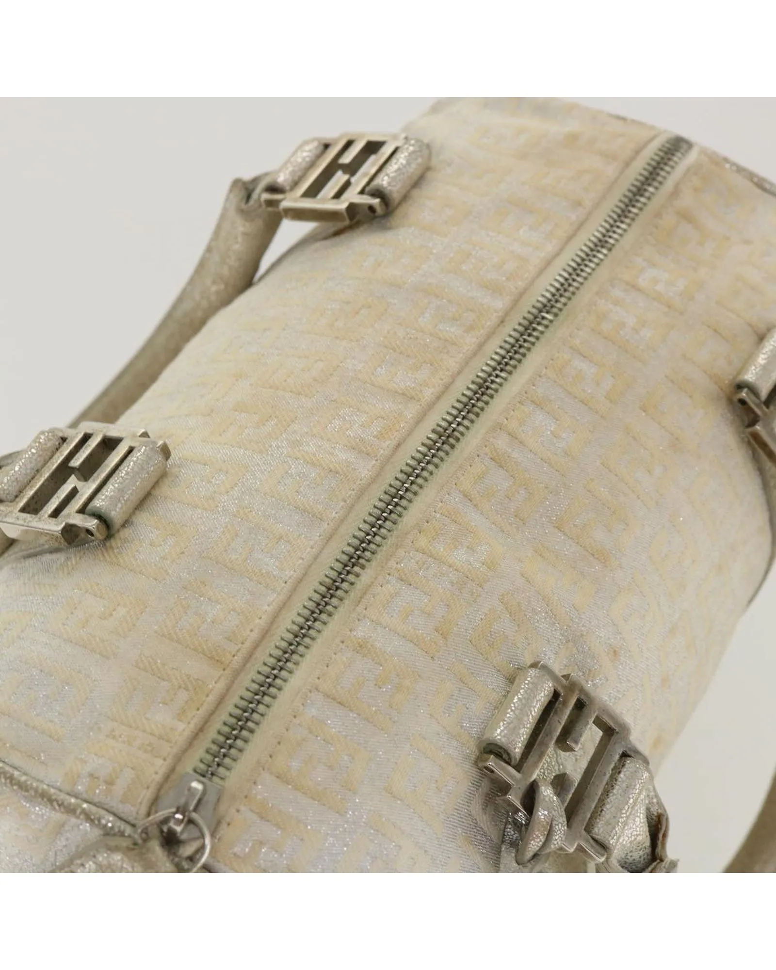 FENDI Zucchino Canvas Hand Bag