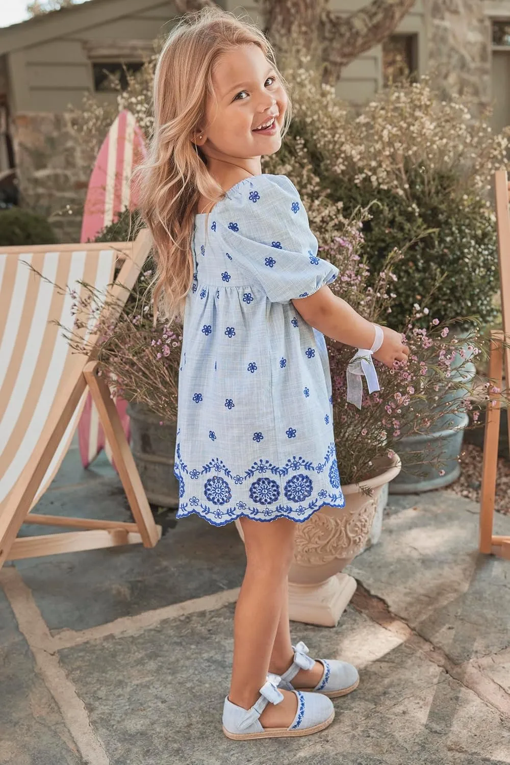 Gymboree Girls' and Toddler Short Sleeve Tiered Dresses