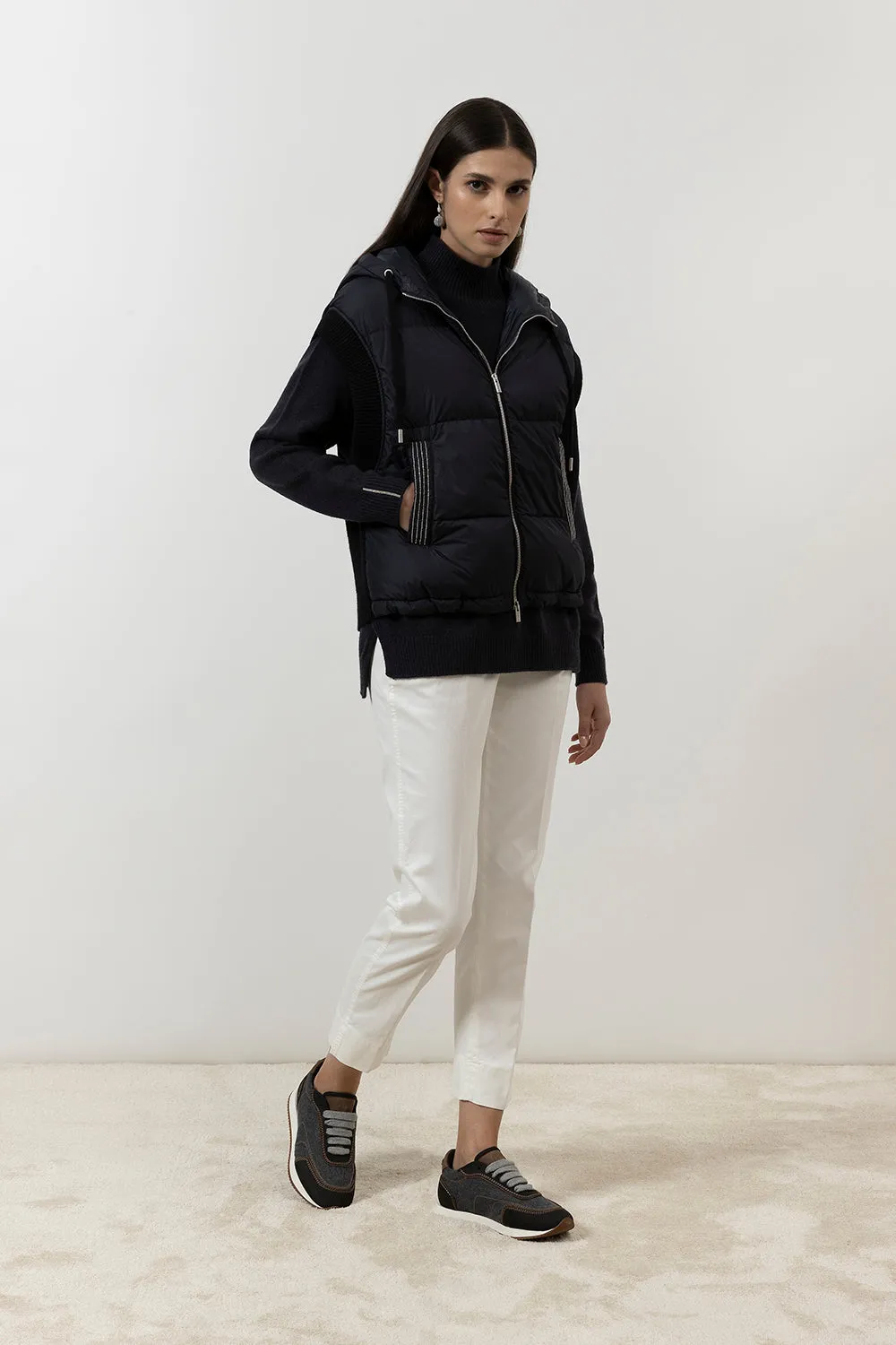 Iconic 4718 cotton silk gabardine and tencel trousers