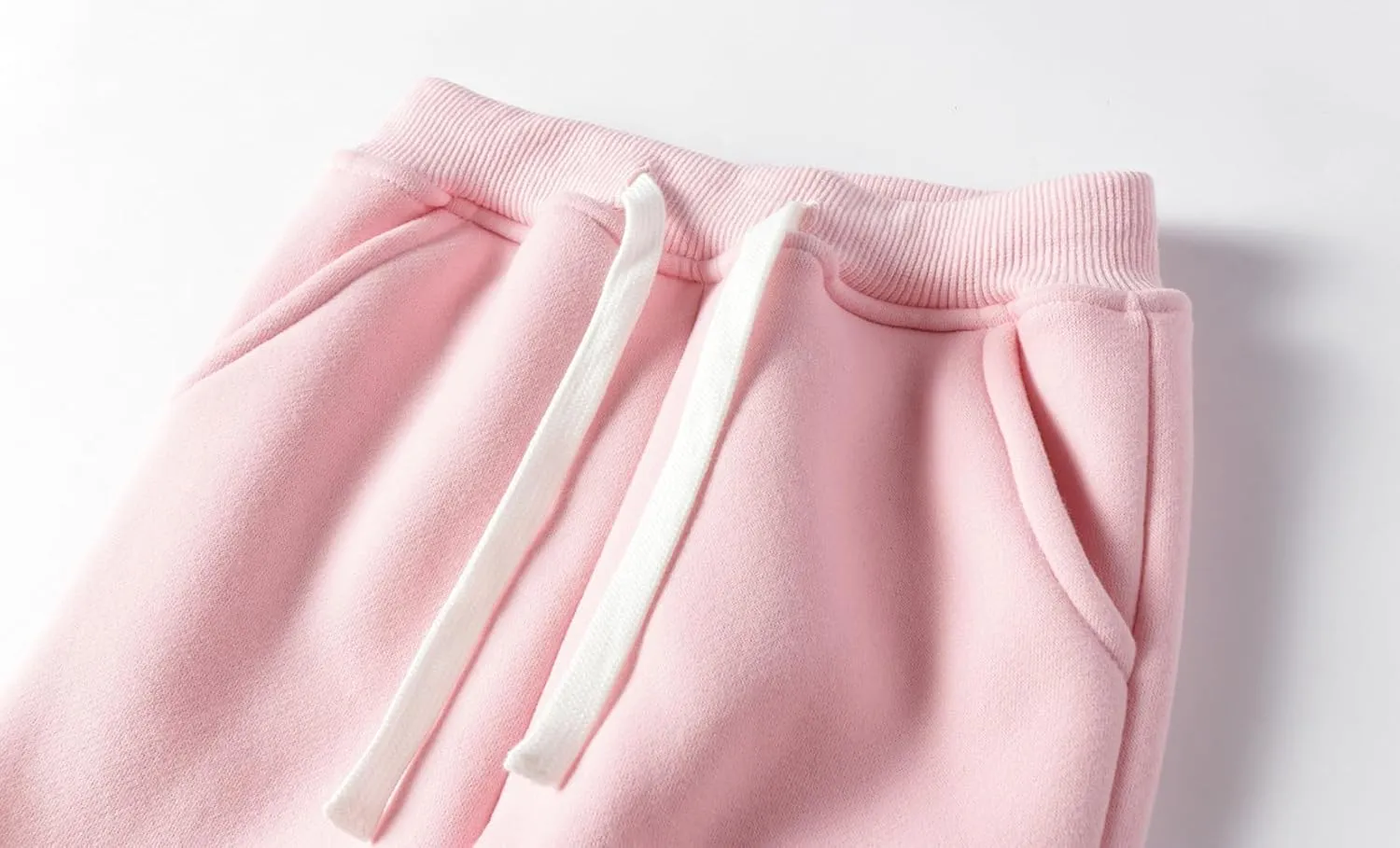 Mud Kingdom Girls Boys Drawstring Sweatpants Solid Colors Elastic Waist Slant Pockets 2-10 Years