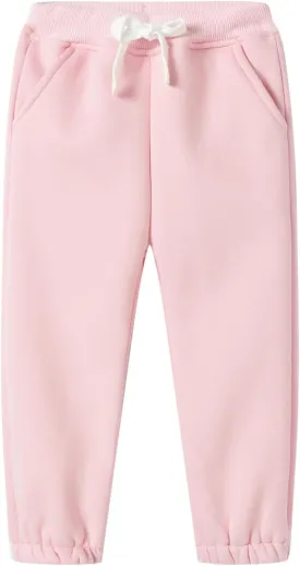 Mud Kingdom Girls Boys Drawstring Sweatpants Solid Colors Elastic Waist Slant Pockets 2-10 Years
