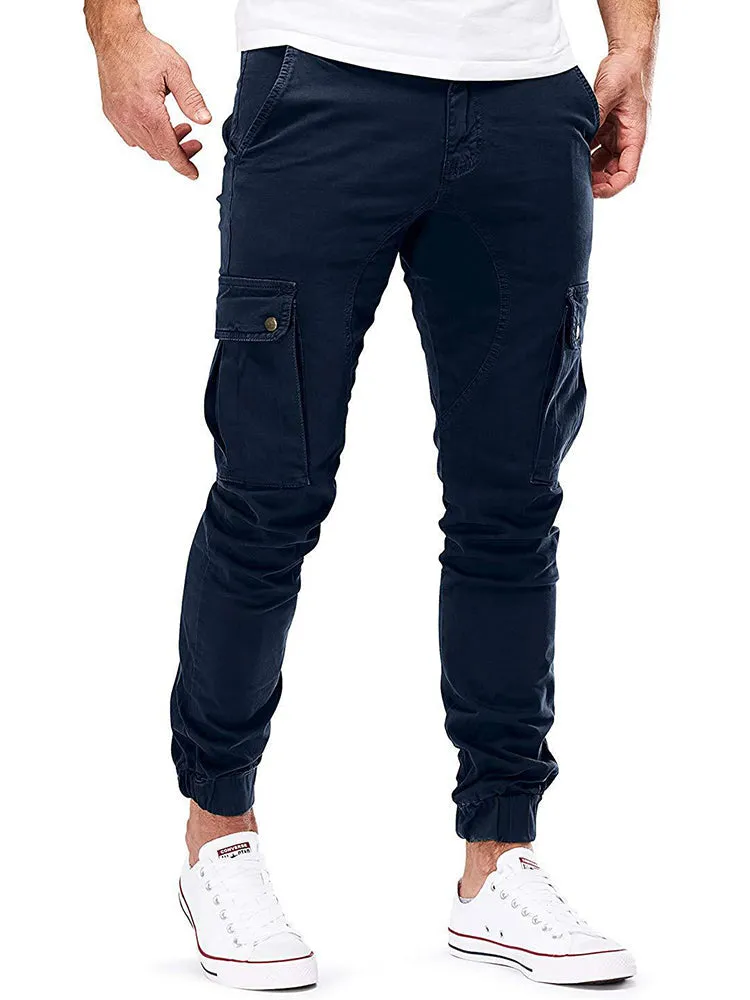 New Men'S Woven Casual Workwear Trousers
