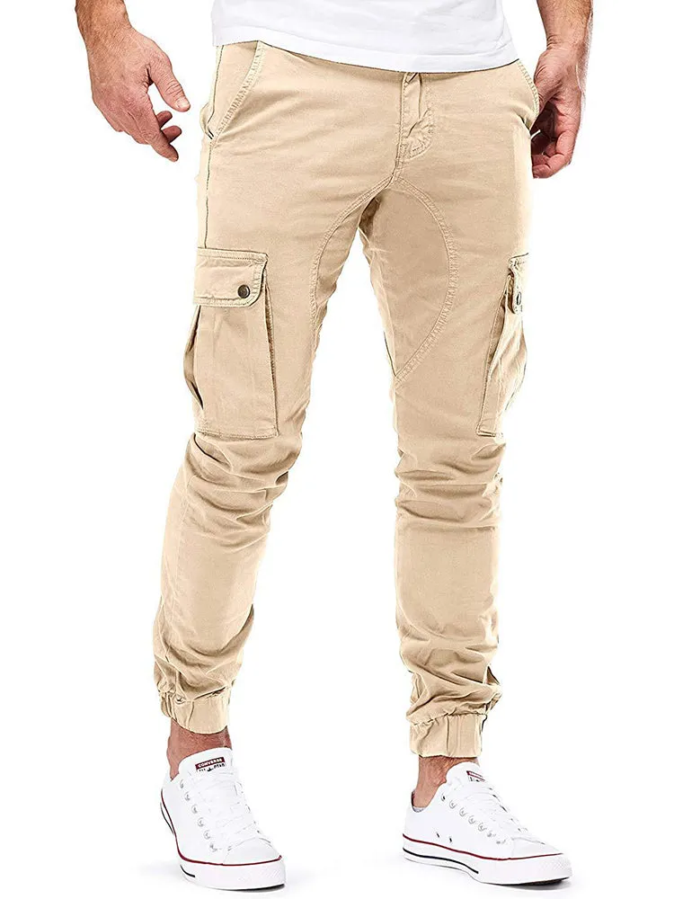 New Men'S Woven Casual Workwear Trousers
