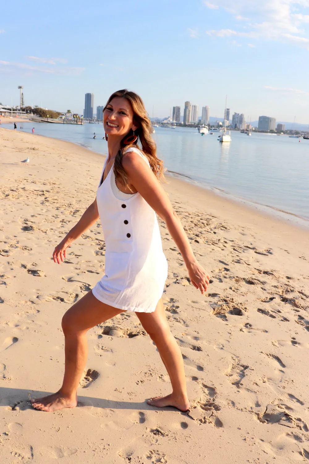 Paris Jumpsuit 100% Cotton In White