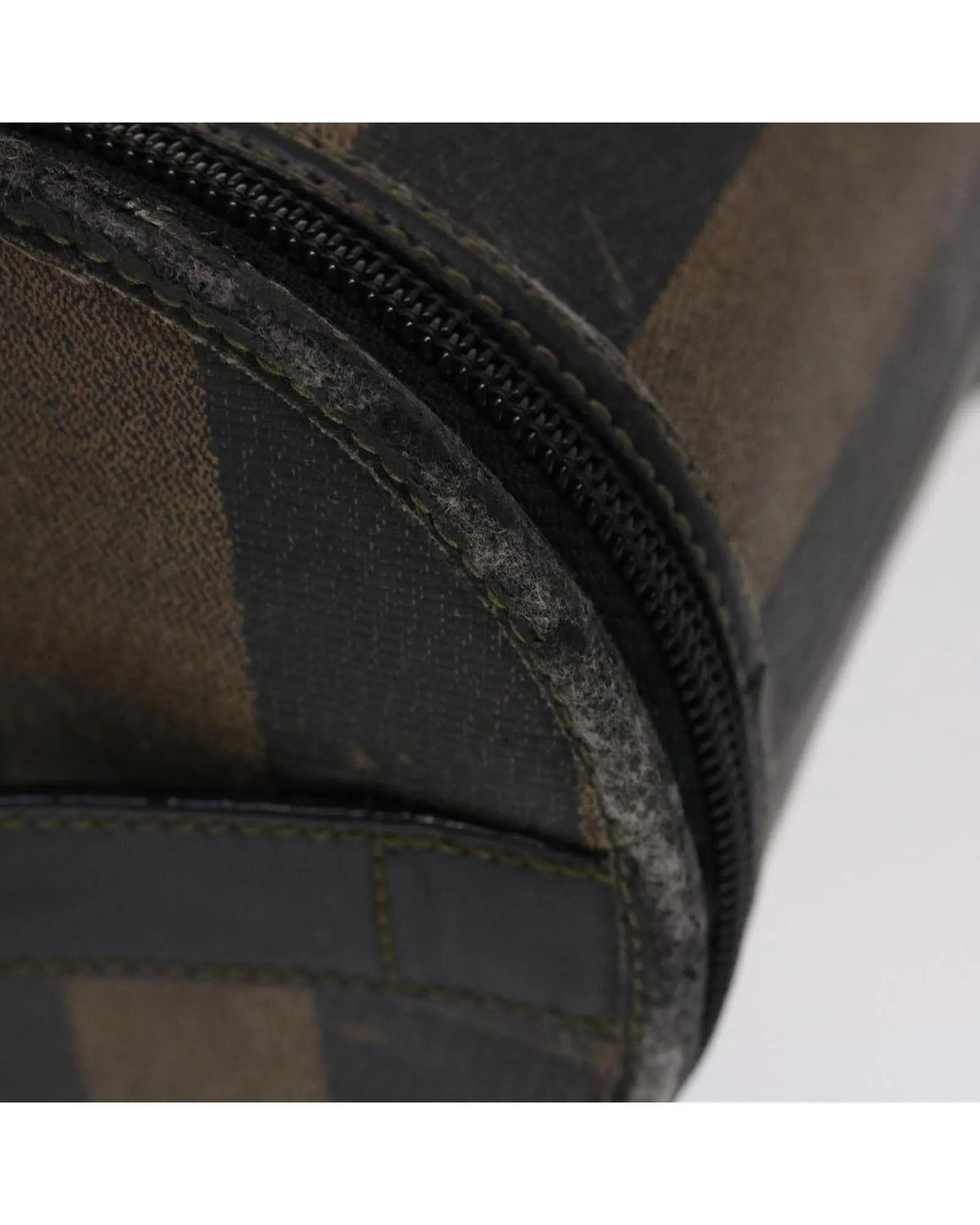 Pecan Canvas Vanity Cosmetic Pouch