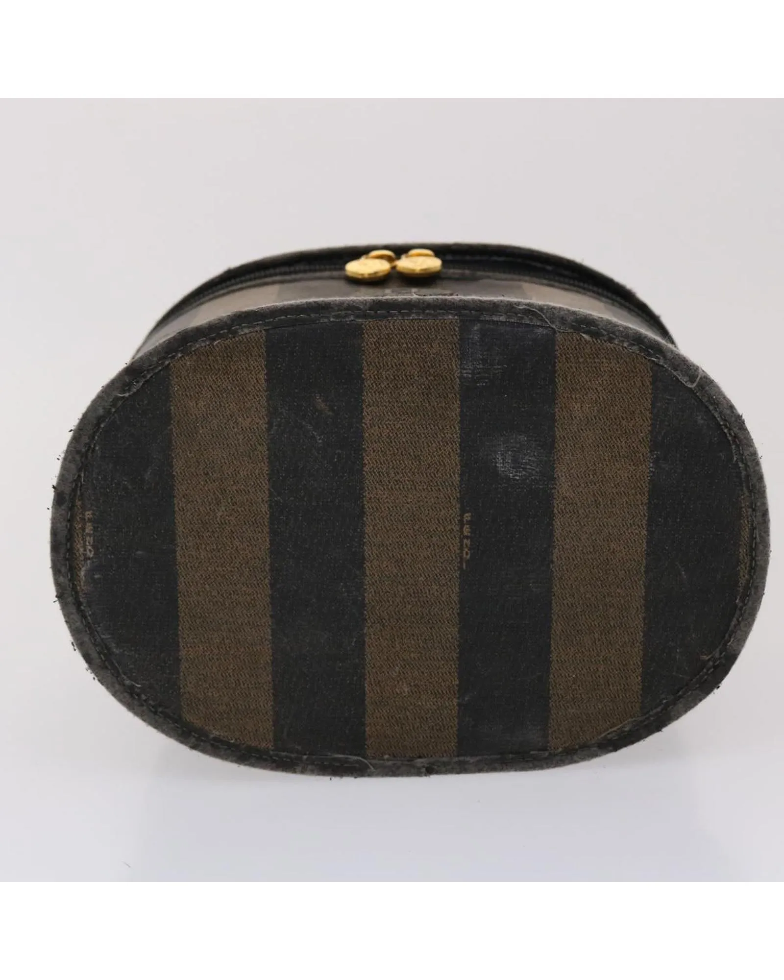Pecan Canvas Vanity Cosmetic Pouch