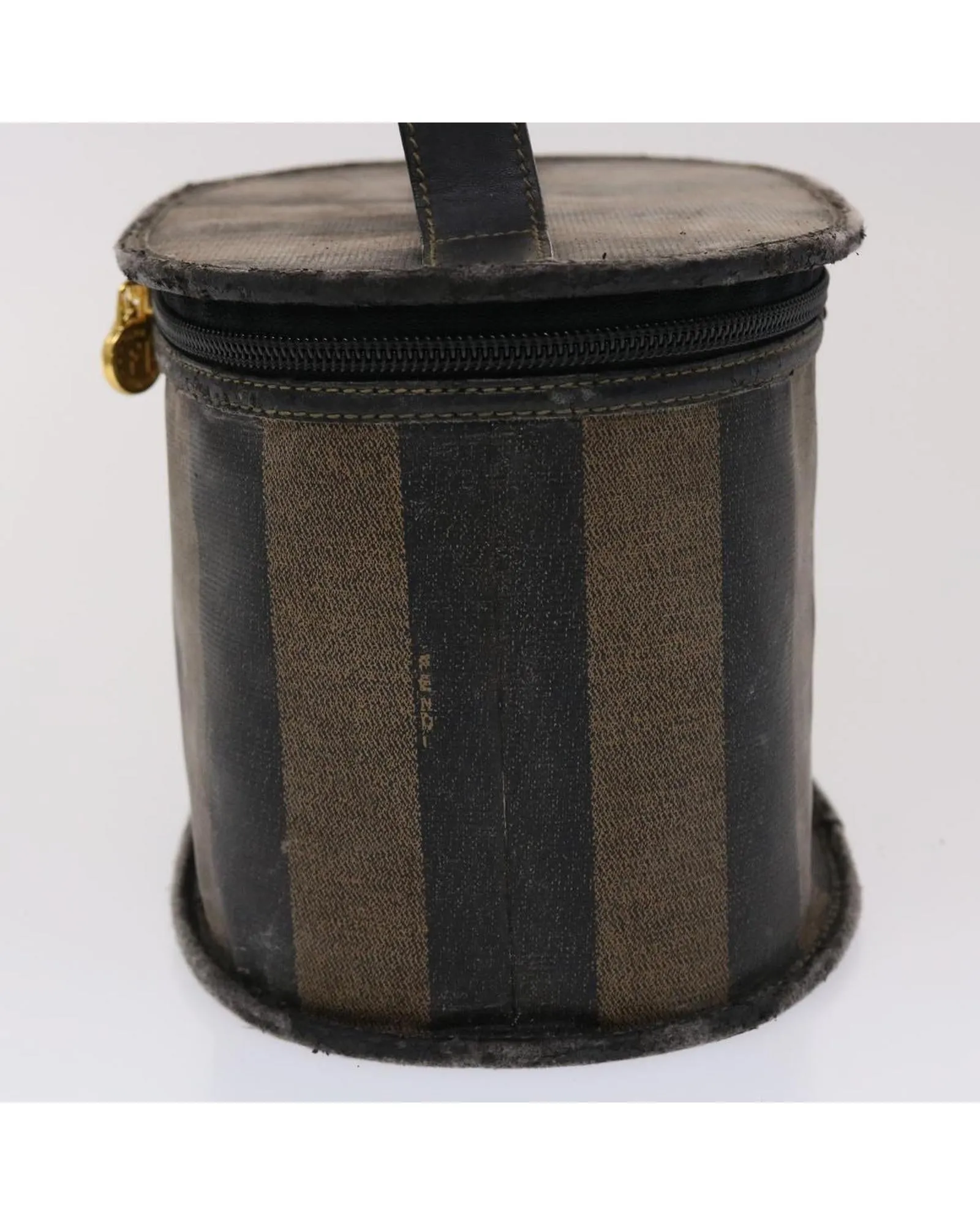 Pecan Canvas Vanity Cosmetic Pouch