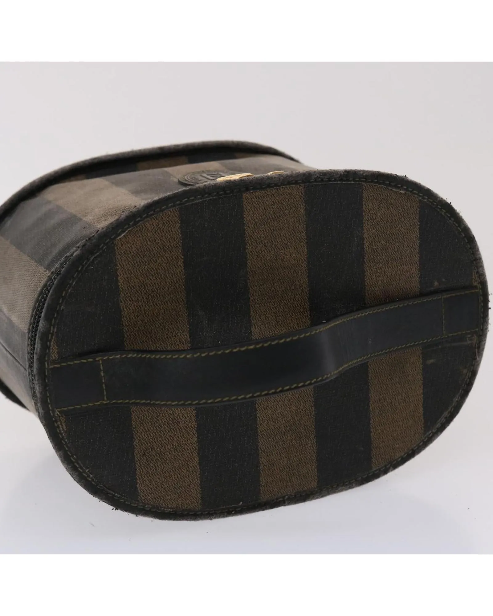 Pecan Canvas Vanity Cosmetic Pouch