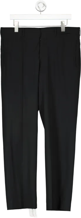 Prada Black 100% Virgin Wool Trousers W36