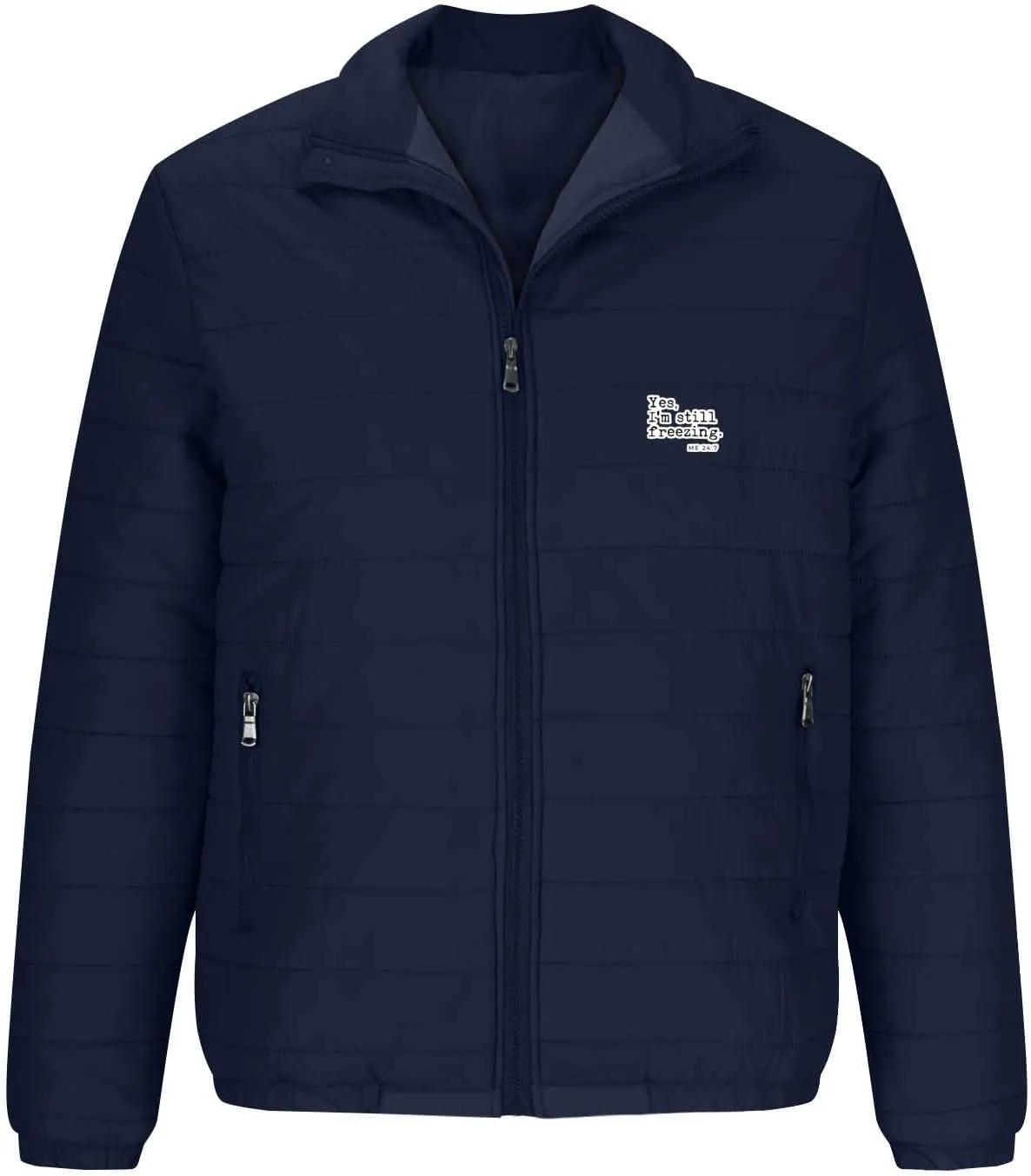 Puffer Jacket Men Lightweight Packable Down Jacket Zip up Quilted Jacket Windproof Insulated Jacket Warm Winter Coat
