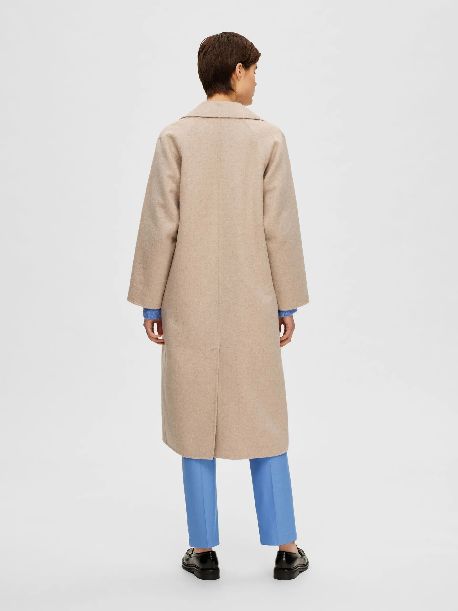 Selected Femme New Tama Wool Coat Sandshell