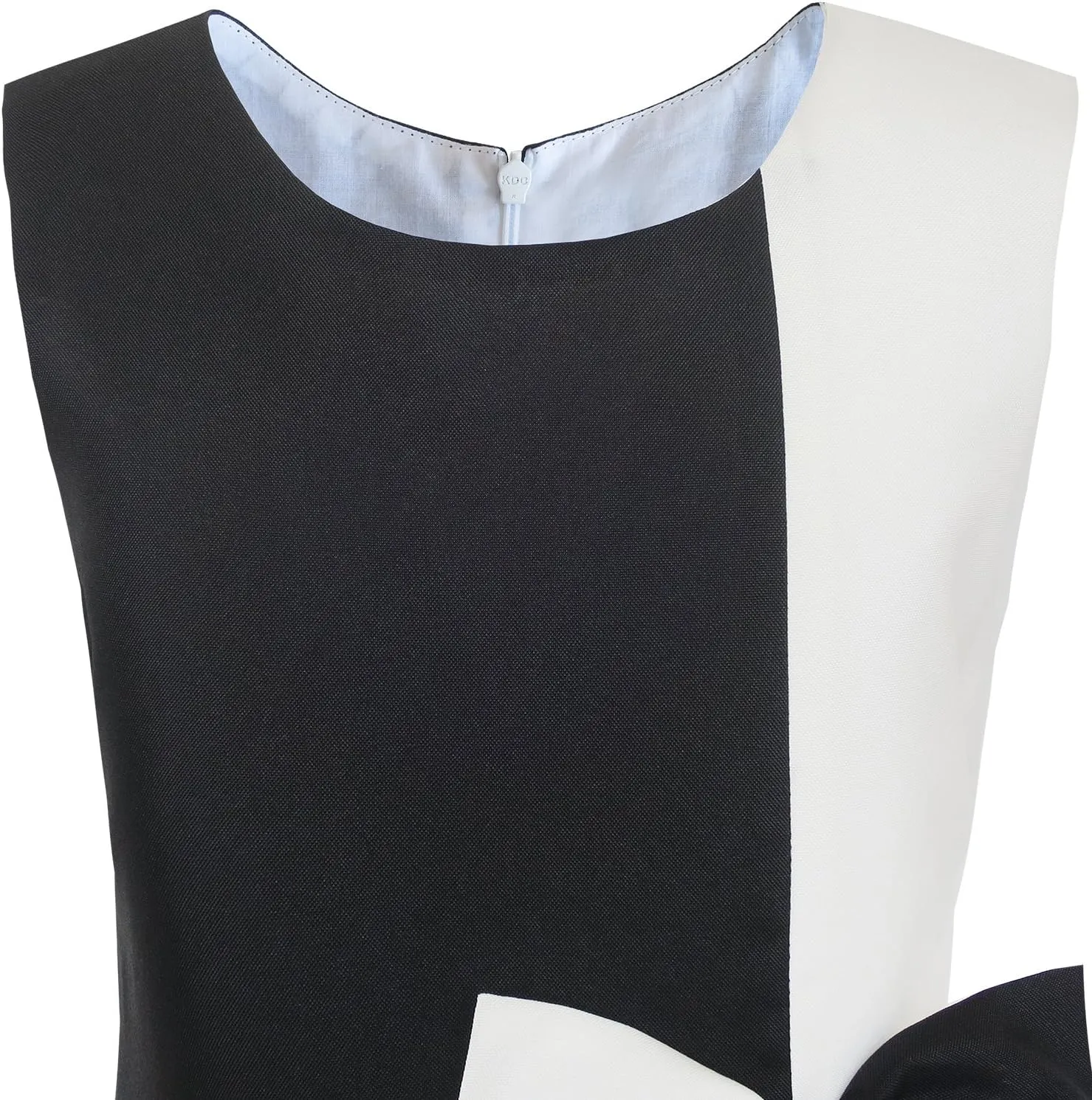 Sunny Fashion Girls Dress Color Block Contrast Bow Tie Everyday Party Size 4-14