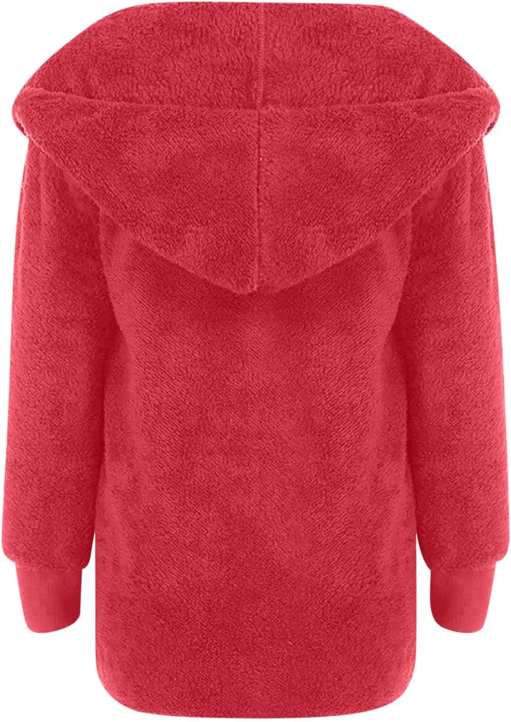 TANGNADE Sherpa Jacket Women with Hood Fleece Fuzzy Hooded Casual Coats Winter Cardigan Open Front Coat Outwear