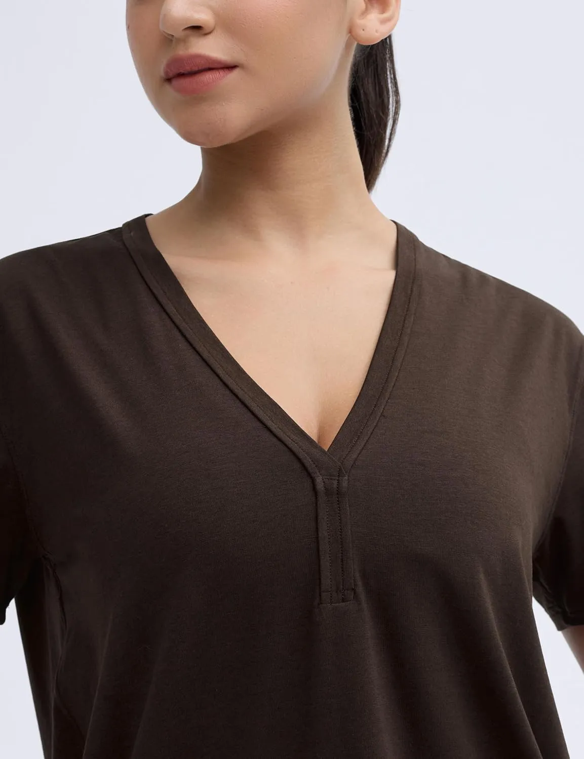 THE GYM PEOPLE Women's Loose Fit Workout T-Shirts V Neck Short Sleeve Running Yoga Lounge Tee Tops