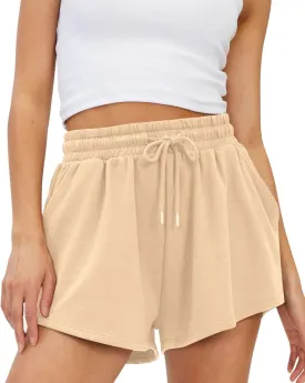 Trendy Queen Womens Sweat Shorts Casual Summer Comfy Lounge Athletic Clothes Elastic Cotton Running