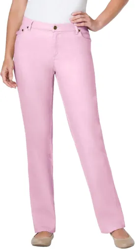 Woman Within Plus Size Straight-Leg Stretch Denim Jean