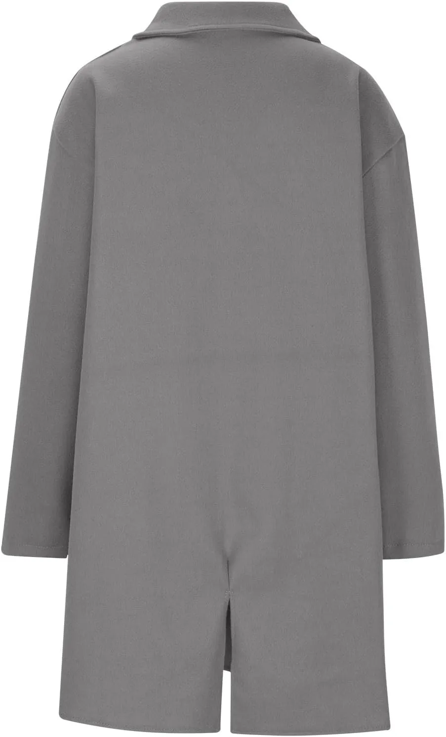 Womens Trench Coat Double Breasted Peacoat Notch Lapel Jacket Wool Blend Long Coat Dressy Casual Jackets Winter Coat