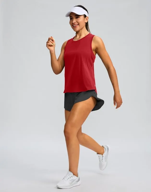 Women's Workout Tops Racerback Athletic Tank Tops Sleeveless Loose Fit Yoga Running Gym Shirts for Women