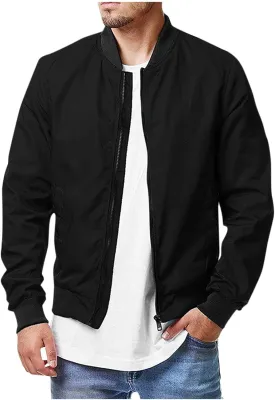 Ymosrh Mens Coats and Jackets Big Tall Spring Fall Causal Softshell Windbreaker Coat Outerwear Jackets for Men