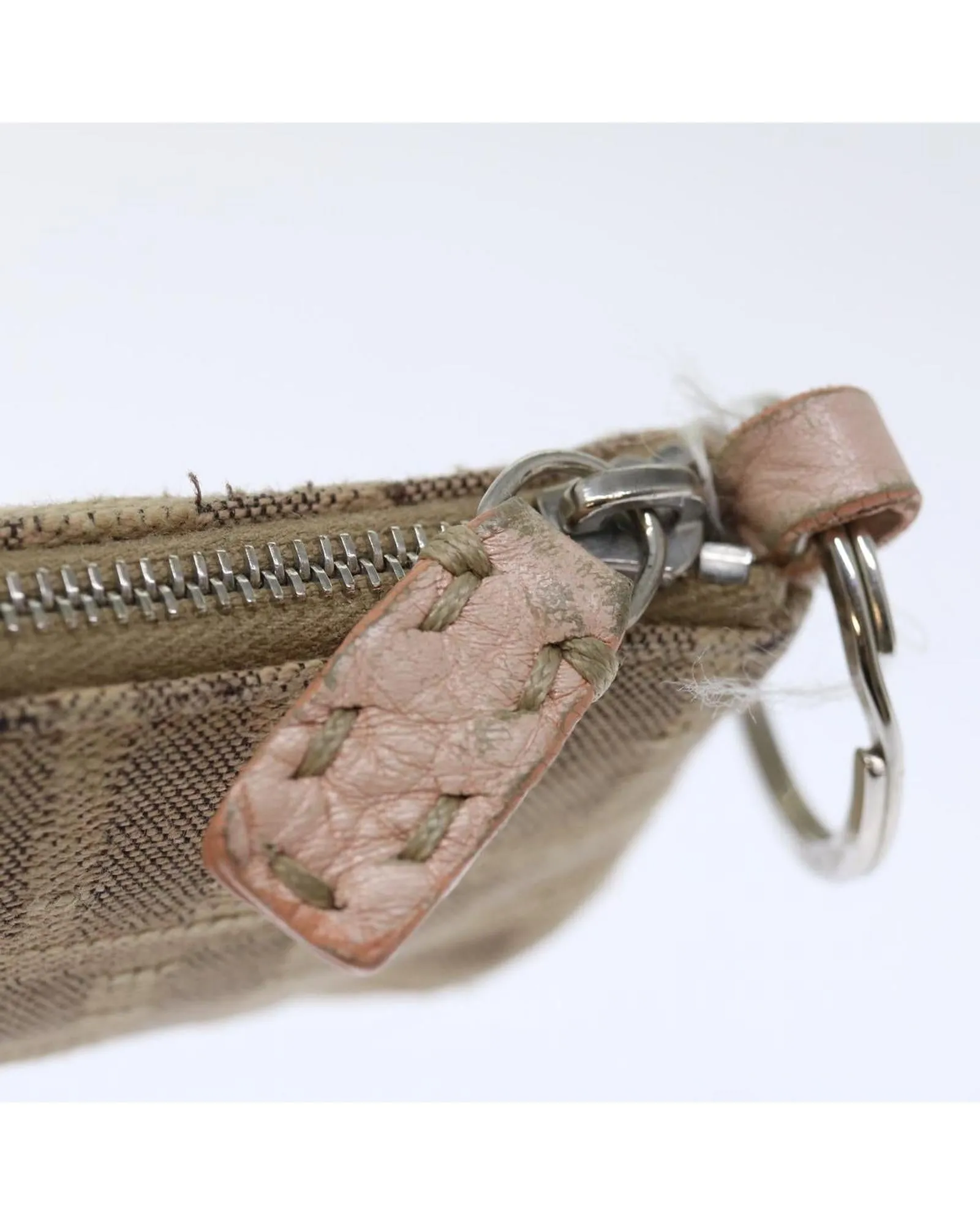 Zucca Canvas Pouch Set with Black Beige and Brown Colors