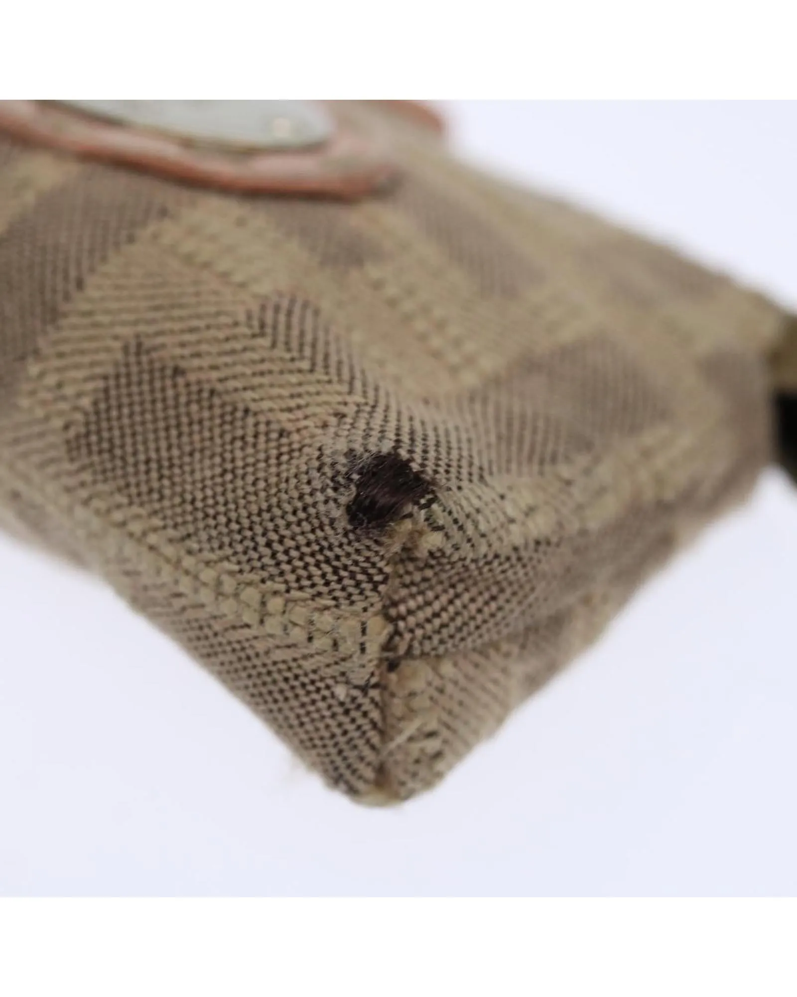 Zucca Canvas Pouch Set with Black Beige and Brown Colors